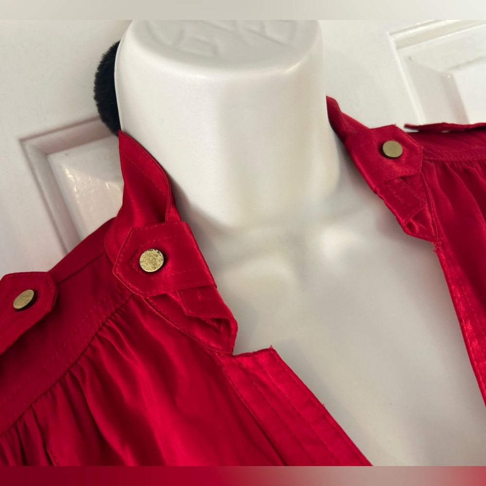 Cache Red Women's Button-Down Shirt - image 4